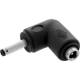 InLine® DC Adapter, 3,5 x 1,35 mm, Stecker/Buchse, gewinkelt, schwarz