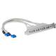 StarTech.com 4 Port USB A Female Slot Plate Adapter - USB panel - 4 pin USB Type A (F)