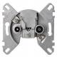 Merten 466098 BK-/Sat antenna pass-through socket, 466 098 2-UNIVERSAL / BASE SYSTEM