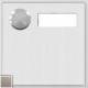 Telecom Behnke 21-2018 Behnke module 1 button top left label 41 x 15mm