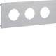 Hager L87337035 Blende 3fach d=45 mm für UP Einbau ohne Rahmen PVC zu BR OT100 lichtgrau