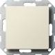 Gira 026801 blind cover cream white 0268 01, with support ring shiny