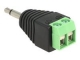 DELOCK Adapter Terminalblock 2Pin -> 3,5mm Klinke Stecker