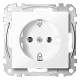 Socket Merten MEG2301-0325, System M active white, glossy