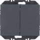 Berker 24127106 Wandsendermodul Enocean mit Wippe 2fach K.1 anthrazit matt