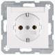 Berker 47508989 Steckdose SCHUKO mit Beschriftungsfeld S.1/B.3/B.7 Glas pws