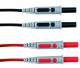 Chauvin Arnoux P01295452Z Test leads with two 4 mm straight plugs, 1.5 m, 15 A, CAT IV, 1000 V, silicone, red + black