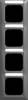Busch Jaeger 2CKA001754A4944 1724 NSK-915 cover frame 4-way with viewing window vertical Busch-balance®