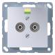 Jung A565-2AL AP outlet, bonding, A AL 565-2, aluminum