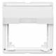 Merten 516619 intermediate ring with labeling field, polar white AQUADESIGN