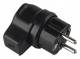 Bachmann 919.178 Vollgummi Winkelstecker B/F schwarz