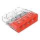 WAGO 2273-204 connection terminal block COMPACT 4-wire 0.5–2.5 mm² red