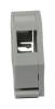 Dosen TP, DIN-Rail (Hutschiene), CAT6A, 1-fach, Keystone-Modul Short mit Kabelklemme, ABS, Synergy 21