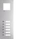 Hager RTQ106X front plate intercom mono 6 buttons