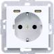 Hager WAS4055WG Steckdose SCHUKO mit USB Typ C 2fach PD 20W A.x/C.x lichtweiß