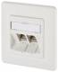 Metz Connect 1309121002-E 1309121002 BTR-E data connection box, E-DAT module 8/8 (8) UP Cat.6 pure white
