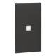 Legrand KG01M2X BTicino LivingNow 2M button cover with large ventilation window Black