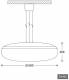 Lts Licht und Leuchten 649117 LTS TIBI-P 600.5840/DALI ALU Pendelleuchte Tibi-P LED 50W 840 5820LM