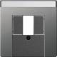 GIRA 0876600 Cover BSF TAE USB System 55 stainless steel