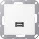 Jung MA A 1122 WWM Multimedia-Anschlusssystem USB 2.0 Serie
