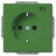 Busch Jaeger 2CKA002013A5472 BJ 20 EUCB-13-82-102 SCHUKO socket insert gn RAL6032 future