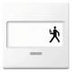 Merten 434725 rocker with label + control window active white glossy system M