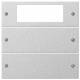 Gira 219226 Rocker set 2-gang Plus, System 55 color aluminum