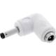 InLine® DC Adapter, 4,0 x 1,7 mm, Stecker/Buchse, gewinkelt, weiß