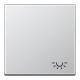 Jung A590LAL Rocker with light symbol, A 590 L AL, aluminum