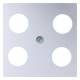 Jung A561-4SAT1AL Cover for 4-hole SAT-TV, A 561-AL aluminum 4SAT1