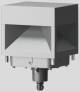 BEGA Gantenbrink 84691AK3 Pollerleuchtenkopf 3000K silber 220x220mm