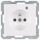 Berker 6765096089 Steckdose mit SchutzKontaktstift und Kontroll-LED Q.1 pws,samt