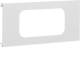 Hager BRA1202R189016 Cover 2-way for UP with frame Alu OT120 mm traffic white