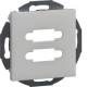 Hager GSETMM3027035 Mounting frame 2-way for MM type 30+Z-disc 55 light grey
