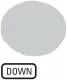 Moeller 218332 EATON M22-XDL-W-GB4 keys lens flat, white labeled DOWN 