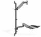DIGITUS Flex. Stand/sit workstation wall-mounted. Single monitor