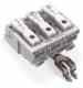 WAGO 294-4323 power connection terminal with angled. PE latching contact without latching feet