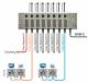 ALLNET point-to-point coax 8 port master chassis/amplifier EOC 100 without modules including power supply ALL-GHN108M-Coax-100