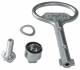 Hager FZ501 Schließung univers Doppelbart 3mm