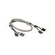 InLine® USB 2.0 Verl., intern, 2x 4pol Pfostenstecker / Pfostenbuchse,0,60m bulk