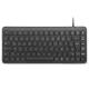 Perixx PERIBOARD-414 B DE, kabelgebundene Mini USB Tastatur, leise Tasten