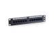 Equip 25,4 cm ( 10 Zoll ) Patchpanel 12xRJ45 Cat5e UTP 1U 100MHz RAL9005