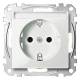 Merten MEG2302-0329 Socket outlet BRS, special m.Schriftfeld StK light gray Sys.M
