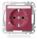 Merten MEG2303-0306 Socket outlet BRS, Special Co. + Schriftf. StK ruby ??Sys.M
