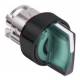 Schneider Electric ZB4BK15337 Illuminated selector switch, LED gn 3St. 45 ° M = r L + R = t Knebel kz Ring