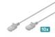 DIGITUS CAT 6 U-UTP slim patch cord Cu LSZH AWG 32/7 length 5m Grey 10 pcs.