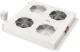 DIGITUS roof fan unit for network cabinets 2 fans gray