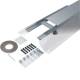 Hager BKFD200065 Floor duct flush with screed with film/sealing possibility steel 200x65-110 mm