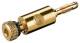 Goobay 11683 Banana plugs with screw - gold-plated, 4 mm, colored ring black
