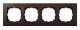 Merten MEG4054-3473 Holzrahmen,4-fach, Walnuss,M-PLAN